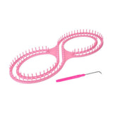 Maxbell 8 Shape Knitting Loom Handmade Compact Scarf Loom for Shawls Sweaters Lovers