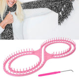 Maxbell 8 Shape Knitting Loom Handmade Compact Scarf Loom for Shawls Sweaters Lovers