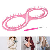 Maxbell 8 Shape Knitting Loom Handmade Compact Scarf Loom for Shawls Sweaters Lovers
