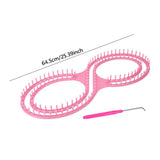 Maxbell 8 Shape Knitting Loom Handmade Compact Scarf Loom for Shawls Sweaters Lovers