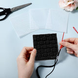 Maxbell 5 Pieces Plastic Mesh Canvas Sheets for Knit Crochet Projects DIY Handicraft