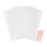 Maxbell 5 Pieces Plastic Mesh Canvas Sheets for Knit Crochet Projects DIY Handicraft