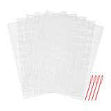 Maxbell 5 Pieces Plastic Mesh Canvas Sheets for Knit Crochet Projects DIY Handicraft