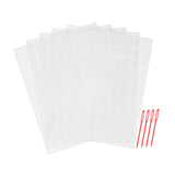 Maxbell 5 Pieces Plastic Mesh Canvas Sheets for Knit Crochet Projects DIY Handicraft