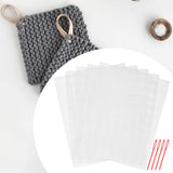 Maxbell 5 Pieces Plastic Mesh Canvas Sheets for Knit Crochet Projects DIY Handicraft
