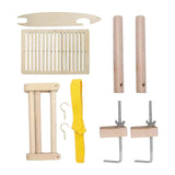Maxbell Weaving Loom Kit for Bracelet Warp Frame Camera Strap Beech Wood Table Clamp