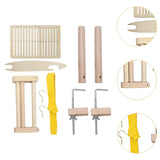 Maxbell Weaving Loom Kit for Bracelet Warp Frame Camera Strap Beech Wood Table Clamp