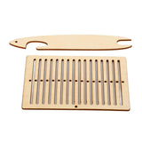 Maxbell Weaving Loom Kit for Bracelet Warp Frame Camera Strap Beech Wood Table Clamp