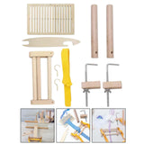 Maxbell Weaving Loom Kit for Bracelet Warp Frame Camera Strap Beech Wood Table Clamp
