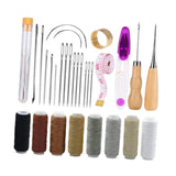 Maxbell Leather Sewing Wax Thread Leather Sewing Kit for Adults Beginners Upholstery