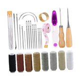 Maxbell Leather Sewing Wax Thread Leather Sewing Kit for Adults Beginners Upholstery