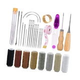 Maxbell Leather Sewing Wax Thread Leather Sewing Kit for Adults Beginners Upholstery