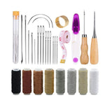 Maxbell Leather Sewing Wax Thread Leather Sewing Kit for Adults Beginners Upholstery