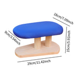 Maxbell Mini Ironing Board Compact with Wood Base for Craft Rooms Household Handling Blue 29cmx18cmx15cm