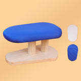 Maxbell Mini Ironing Board Compact with Wood Base for Craft Rooms Household Handling Blue 29cmx18cmx15cm