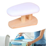 Maxbell Mini Ironing Board Compact with Wood Base for Craft Rooms Household Handling White 29cmx18cmx15cm