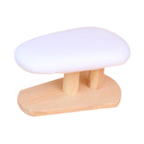 Maxbell Mini Ironing Board Compact with Wood Base for Craft Rooms Household Handling White 29cmx18cmx15cm