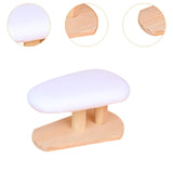 Maxbell Mini Ironing Board Compact with Wood Base for Craft Rooms Household Handling White 29cmx18cmx15cm