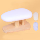 Maxbell Mini Ironing Board Compact with Wood Base for Craft Rooms Household Handling White 29cmx18cmx15cm