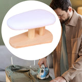 Maxbell Mini Ironing Board Compact with Wood Base for Craft Rooms Household Handling White 29cmx18cmx15cm