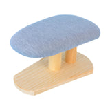 Maxbell Mini Ironing Board Compact with Wood Base for Craft Rooms Household Handling Gray 29cmx18cmx15cm