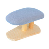 Maxbell Mini Ironing Board Compact with Wood Base for Craft Rooms Household Handling Gray 29cmx18cmx15cm