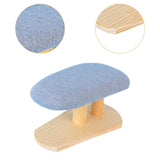 Maxbell Mini Ironing Board Compact with Wood Base for Craft Rooms Household Handling Gray 29cmx18cmx15cm