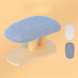 Maxbell Mini Ironing Board Compact with Wood Base for Craft Rooms Household Handling Gray 29cmx18cmx15cm