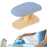 Maxbell Mini Ironing Board Compact with Wood Base for Craft Rooms Household Handling Gray 29cmx18cmx15cm
