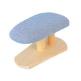 Maxbell Mini Ironing Board Compact with Wood Base for Craft Rooms Household Handling Gray 29cmx18cmx15cm