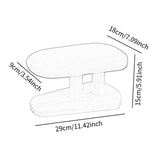 Maxbell Mini Ironing Board Compact with Wood Base for Craft Rooms Household Handling Gray 29cmx18cmx15cm