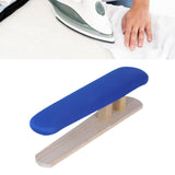 Maxbell Mini Ironing Board Compact with Wood Base for Craft Rooms Household Handling Blue 57cmx13cmx16cm