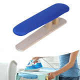 Maxbell Mini Ironing Board Compact with Wood Base for Craft Rooms Household Handling Blue 57cmx13cmx16cm