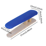 Maxbell Mini Ironing Board Compact with Wood Base for Craft Rooms Household Handling Blue 57cmx13cmx16cm