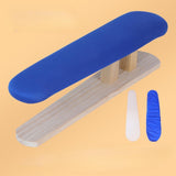 Maxbell Mini Ironing Board Compact with Wood Base for Craft Rooms Household Handling Blue 57cmx13cmx16cm