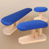 Maxbell Mini Ironing Board Compact with Wood Base for Craft Rooms Household Handling Blue 57cmx13cmx16cm