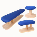 Maxbell Mini Ironing Board Compact with Wood Base for Craft Rooms Household Handling Blue 57cmx13cmx16cm