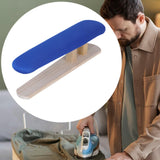 Maxbell Mini Ironing Board Compact with Wood Base for Craft Rooms Household Handling Blue 57cmx13cmx16cm