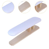 Maxbell Mini Ironing Board Compact with Wood Base for Craft Rooms Household Handling White 57cmx13cmx16cm