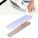 Maxbell Mini Ironing Board Compact with Wood Base for Craft Rooms Household Handling White 57cmx13cmx16cm