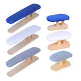 Maxbell Mini Ironing Board Compact with Wood Base for Craft Rooms Household Handling Gray 57cmx13cmx16cm