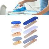 Maxbell Mini Ironing Board Compact with Wood Base for Craft Rooms Household Handling Gray 57cmx13cmx16cm