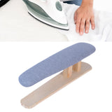 Maxbell Mini Ironing Board Compact with Wood Base for Craft Rooms Household Handling Gray 57cmx13cmx16cm