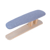 Maxbell Mini Ironing Board Compact with Wood Base for Craft Rooms Household Handling Gray 57cmx13cmx16cm