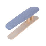 Maxbell Mini Ironing Board Compact with Wood Base for Craft Rooms Household Handling Gray 57cmx13cmx16cm