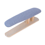 Maxbell Mini Ironing Board Compact with Wood Base for Craft Rooms Household Handling Gray 57cmx13cmx16cm
