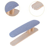 Maxbell Mini Ironing Board Compact with Wood Base for Craft Rooms Household Handling Gray 57cmx13cmx16cm
