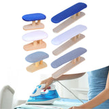 Maxbell Mini Ironing Board Compact with Wood Base for Craft Rooms Household Handling Gray 57cmx13cmx16cm