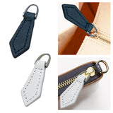 Maxbell PU Leather Zipper Pull Decorative Zipper Pull Tab for Zipper Repair Zip Pull Black