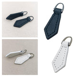 Maxbell PU Leather Zipper Pull Decorative Zipper Pull Tab for Zipper Repair Zip Pull Black